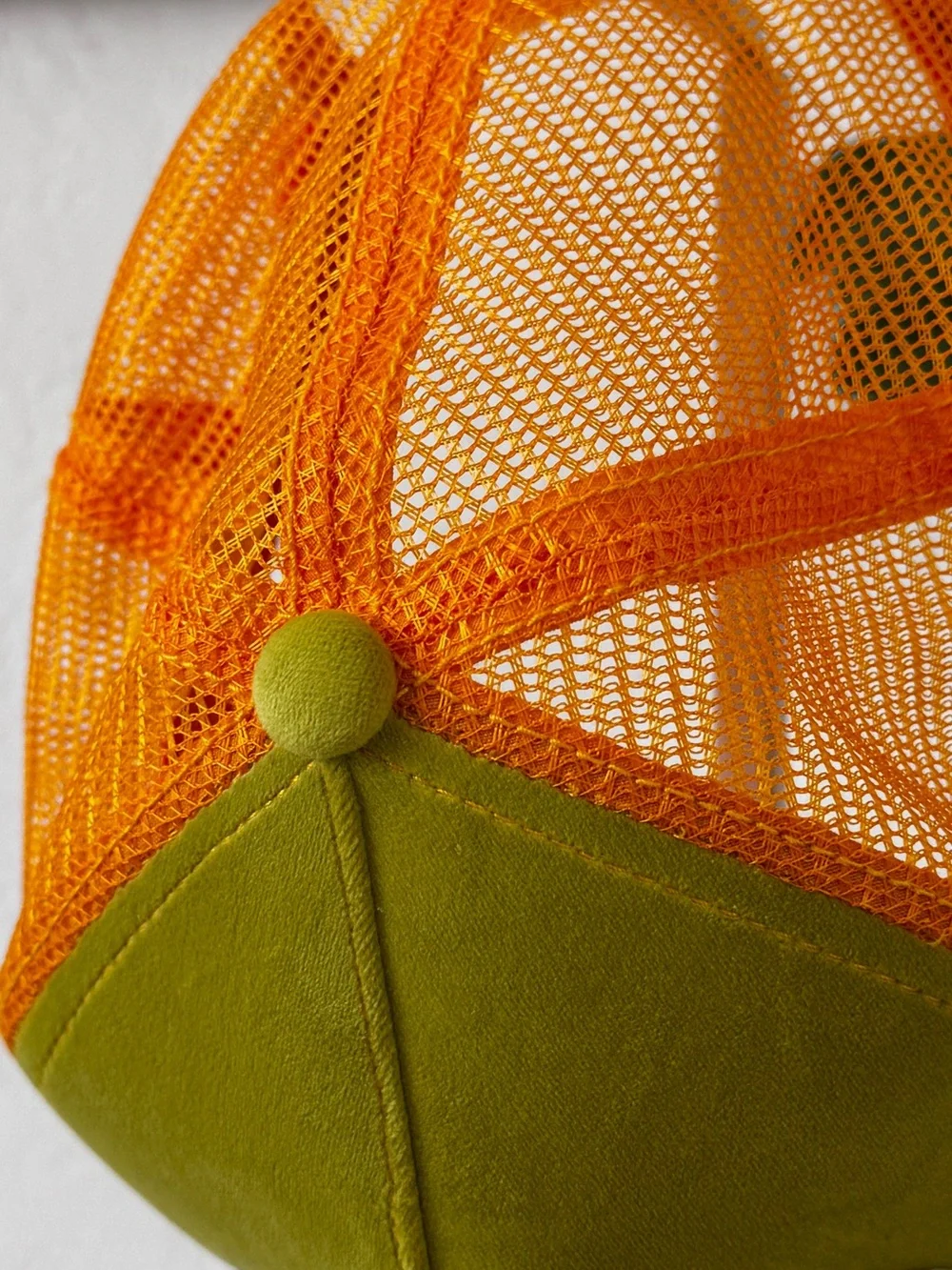 Von Dutch Lime Green & Orange Mesh Trucker Hat